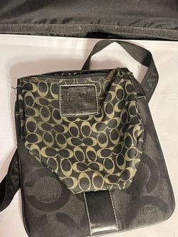 Coach Crossbody Purse Black Monogram Purse for Sale in