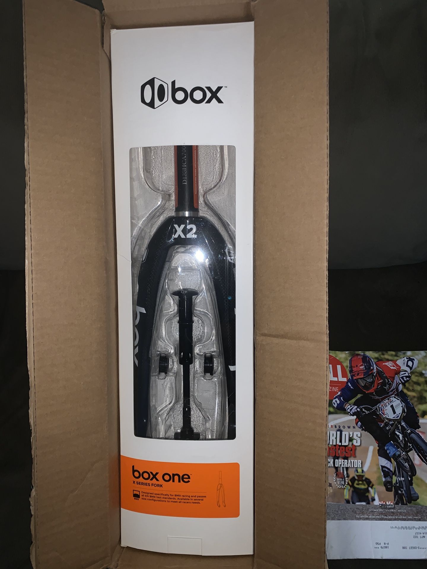 Box one carbon fork X2. 20 mm 20” Bmx