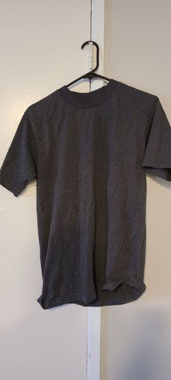 Plain Dark Gray Crew Neck T-Shirt