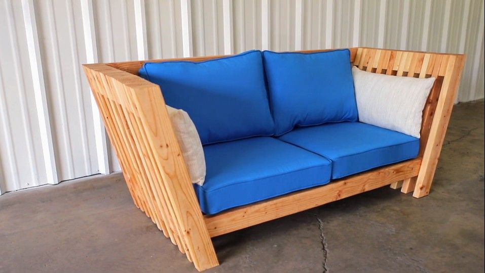 Wooden Indoor/Outdoor Modern Sofa