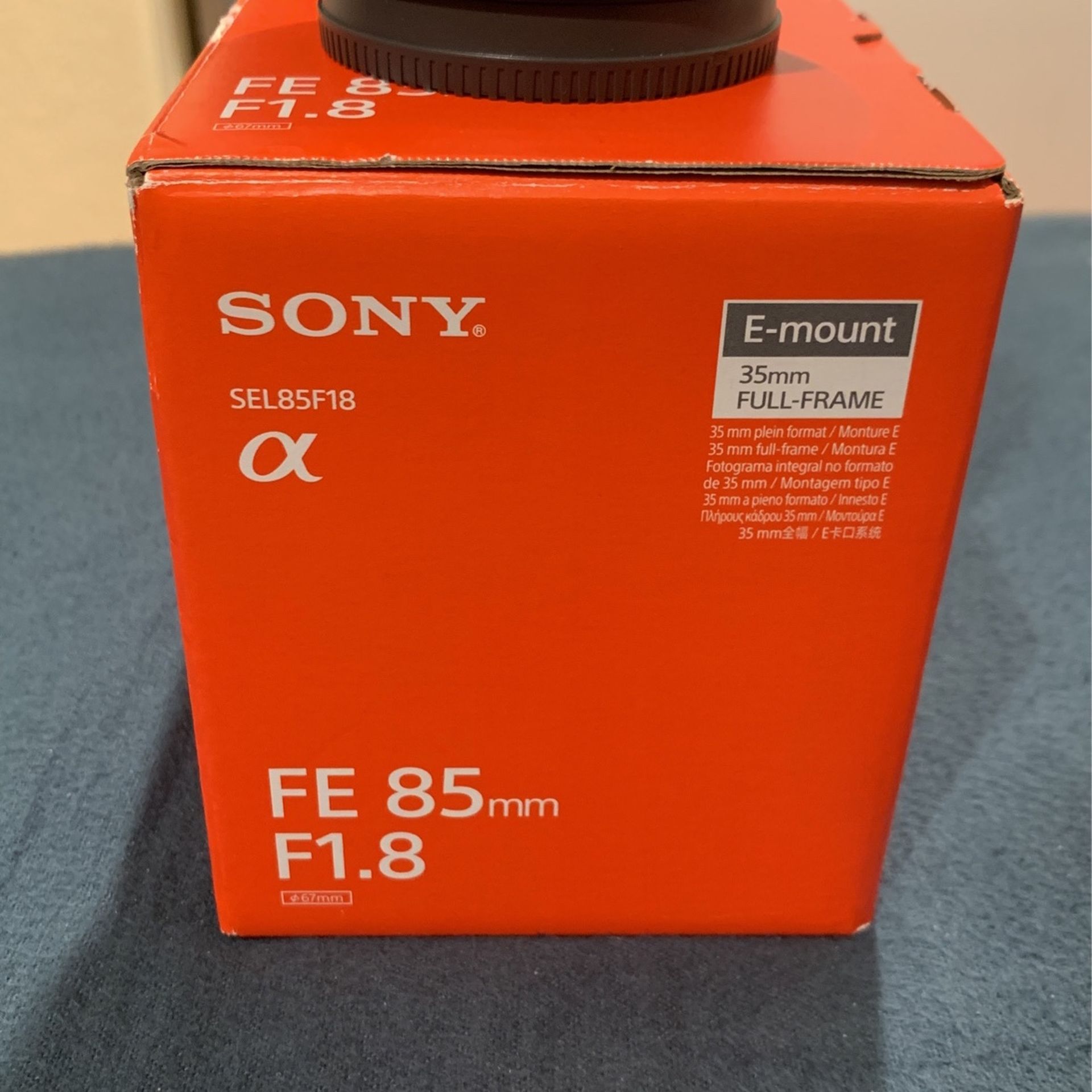 Sony 85mm 1.8