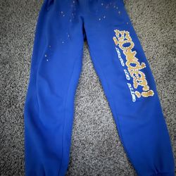Sp5der Sweats Blue Size M