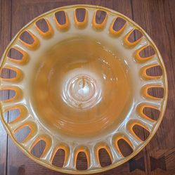 Westmorland Mid-Century Frosted Glass Fruit Bowl