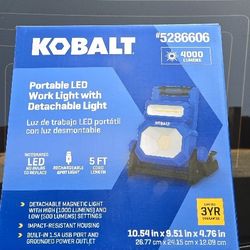 Kobalt 3.6-volt 4000 -Lumens LED Plug-in Portable Work Light 1 -Batteries Included