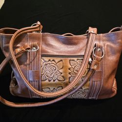 Brown Leather Handbag 