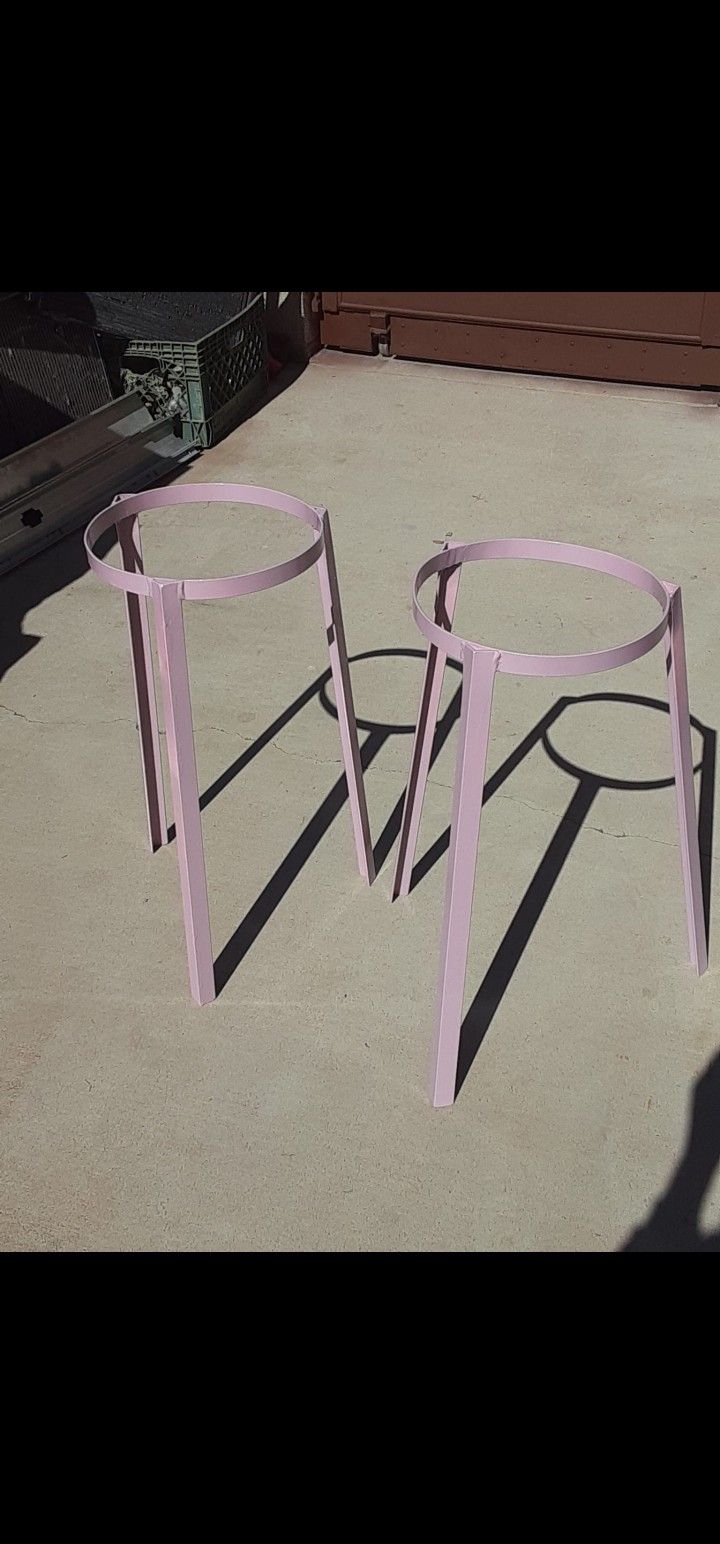 Handcrafted Tall Plant Holders