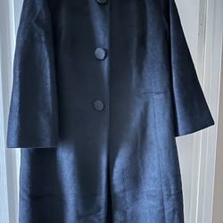 Vintage, Custom Tailored Black Coat.