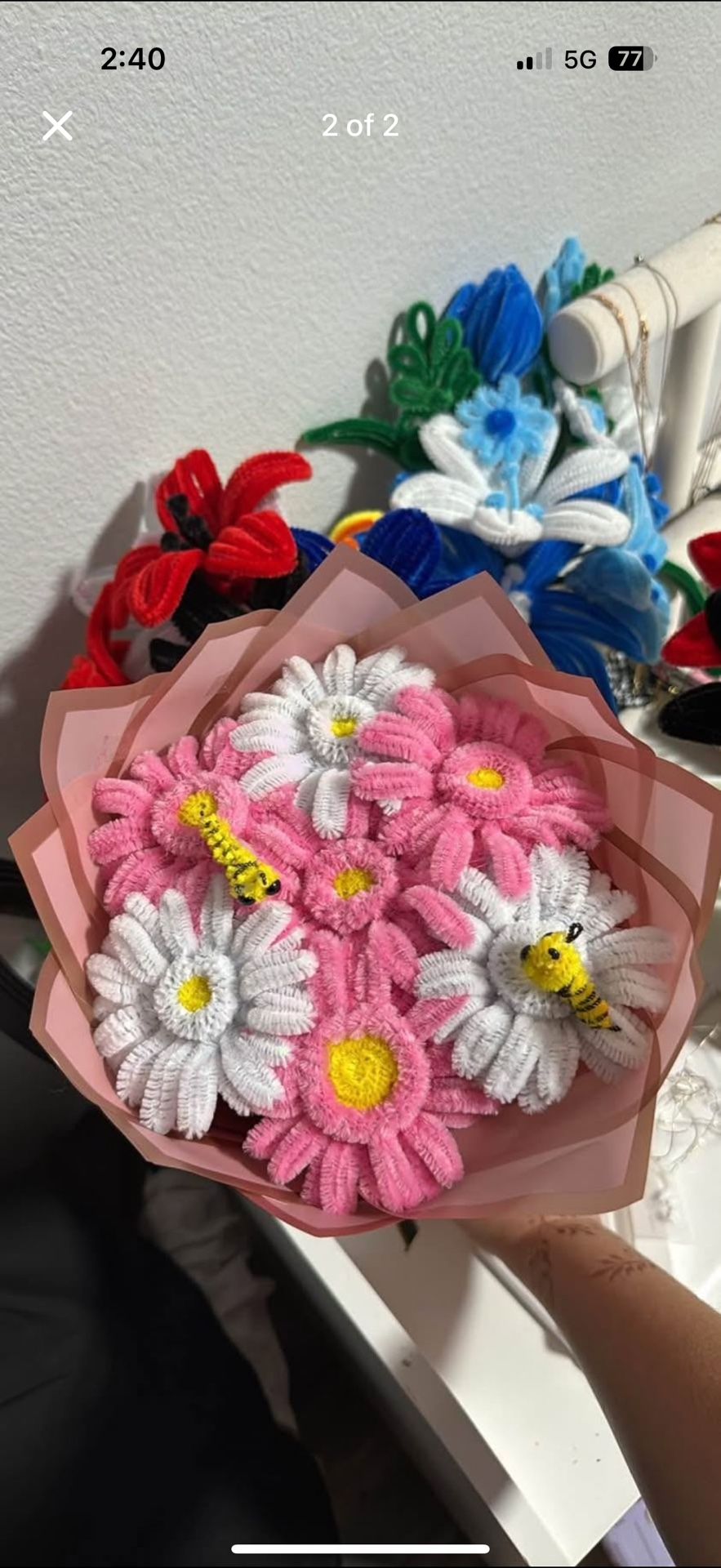Forever Lasting Pipe Cleaner Flowers