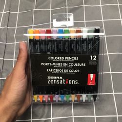 Zebra Zensations 12 Pack Coloured Pencils