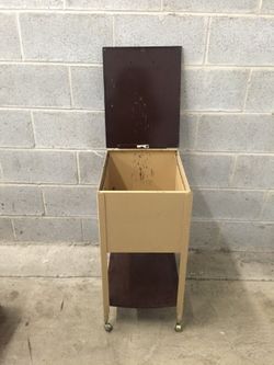 File cabinet / end table mid century