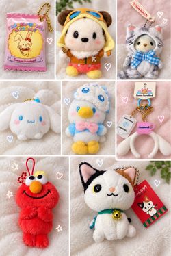 Sanrio & Character Mini Plush Keychain