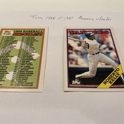 1988 Topps Traded New York Yankees Baseball Card #57T Roberto Kelly XRC