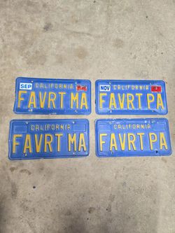 Ca license plates