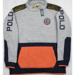 Polo Ralph Lauren Size LRG Transalaskan Expedition Terrain Camo Sweatshirt SZ Lrg