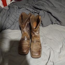 Work Boots Brown And Camo Size 7.5 Mens Ariat 