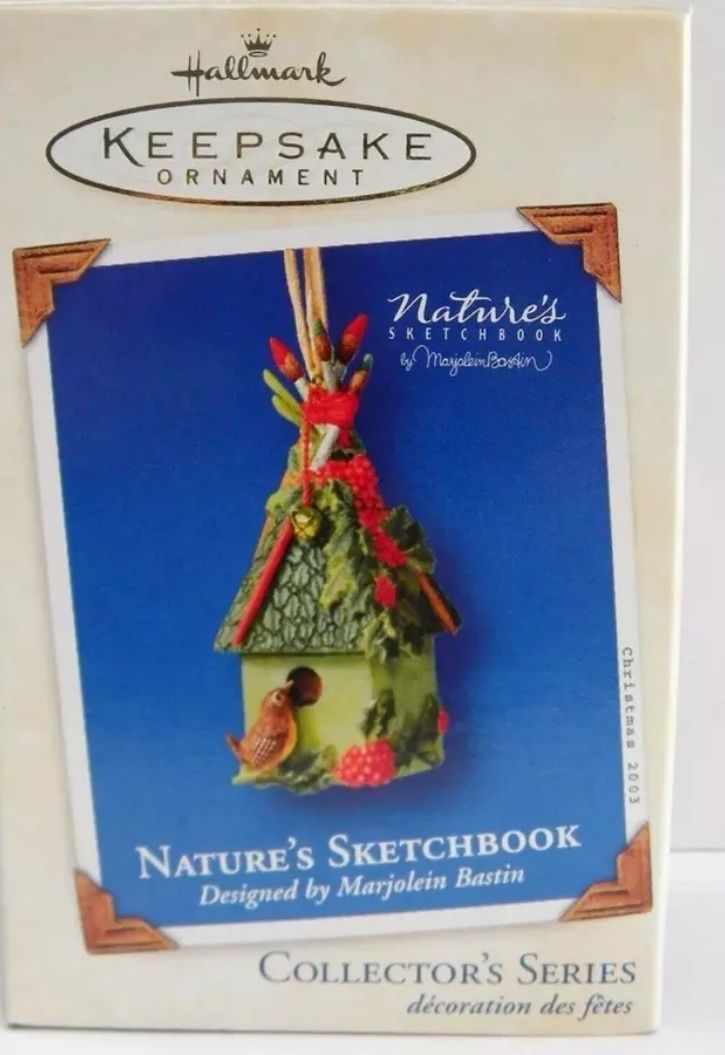 Hallmark 2003 Keepsake Ornament Nature’s Sketchbook Marjolein Bastin Bird
