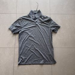 Nike Tiger Woods Polo Shirt Men’s Small Gray Striped Vapor Dry BQ6722-010