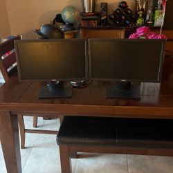 Dell Dual 20” inch LCD Monitors 