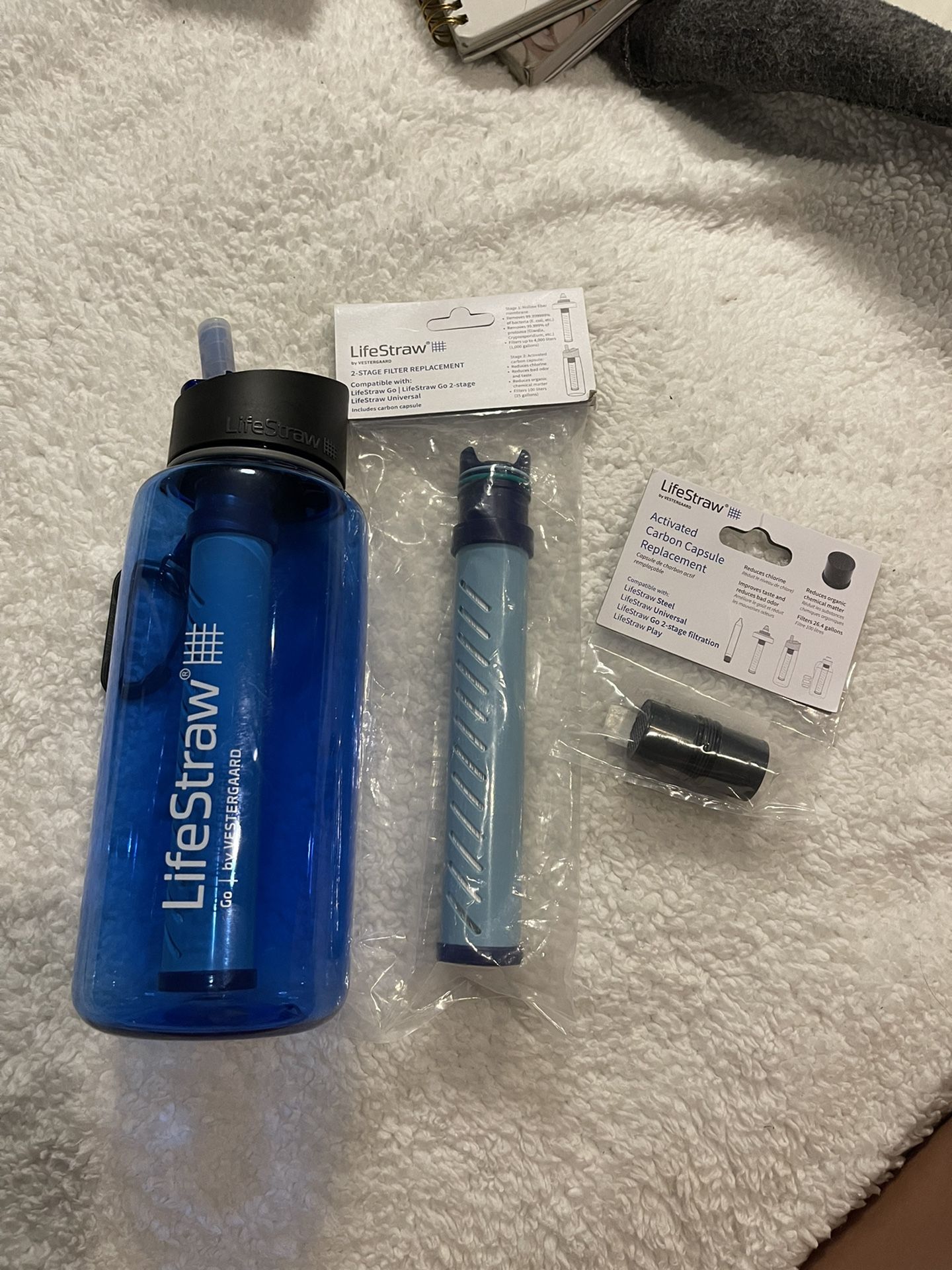 New LifeStraw Water Bottle + Filters