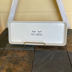 15 X 6 Rae Dunn Ring Perfume Make Up Tray 