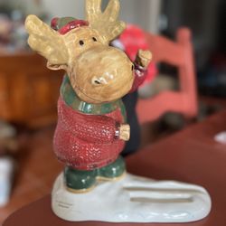 St Nicholas Square Heartland Christmas Moose Chalk Message / Menu Board 12 inch