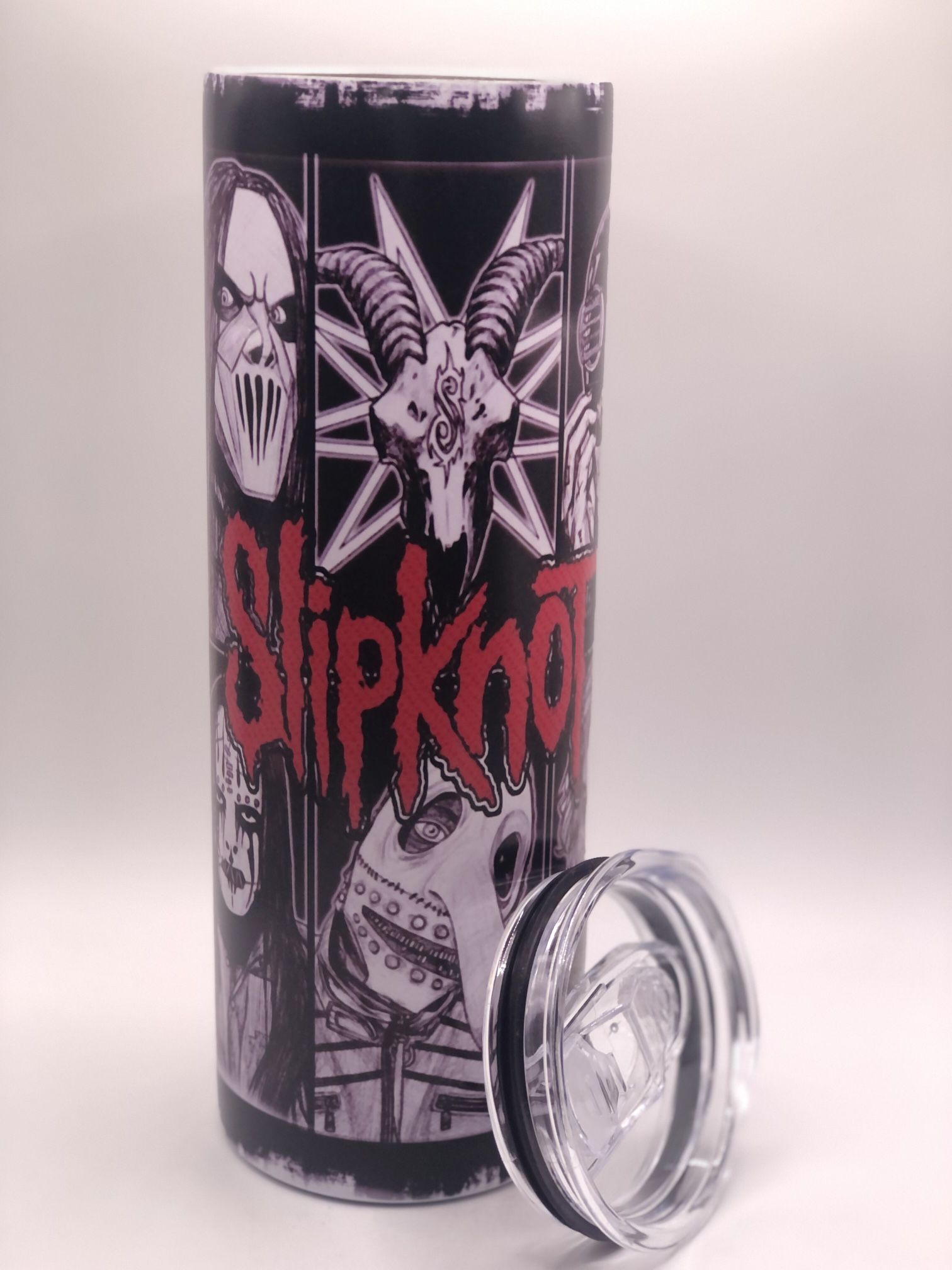 Slipknot Tumbler Glow In The Dark New In Box Starbucks Cup Thermo With Lid And Straw