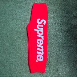 Red supreme pants