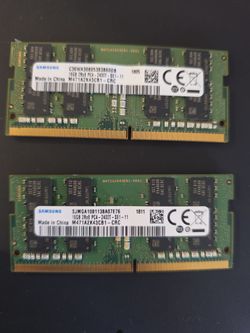 Samsung 32GB Kit (2x16GB) DDR4-2400 PC4-19200 Laptop RAM SO-DIMM