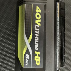 Ryobi 40V Lithium HP 6Ah Battery