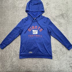 New York Giants Womens Hoodie M NFL Team Apparel Blue Combine Training
