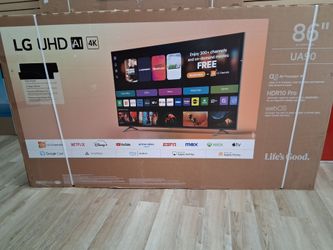 86" screen led smart 4k ultra HDTV by LG thinQ. 86UA9000. Brand new