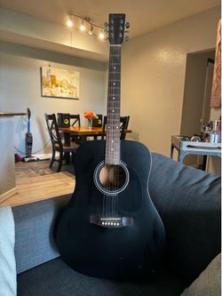 Lauren LA125BK Full-Size Acoustic Guitar