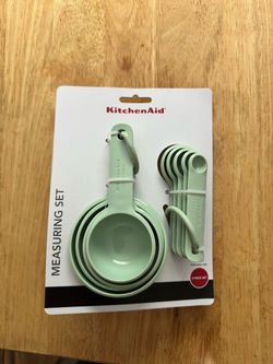 KitchenAid 9-Piece Plastic Stackable Measuring Cups and Spoons