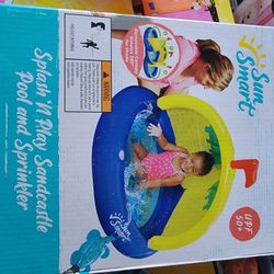 Splash N Play Sandcastle Pool NEW!