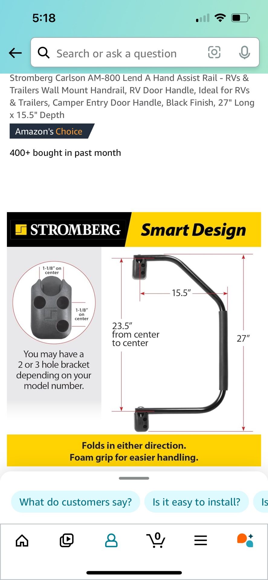 Travel Trailer Handle 