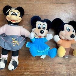 Mickey and Mini Mouse Collectible Stuffed Dolls