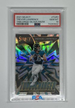 2021 Select Trevor Lawrence Turbocharged Silver PSA 10