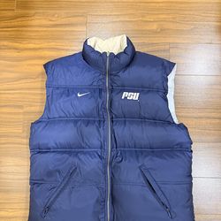 Vintage Nike Penn State University Reversible Puffer Vest Mens XL