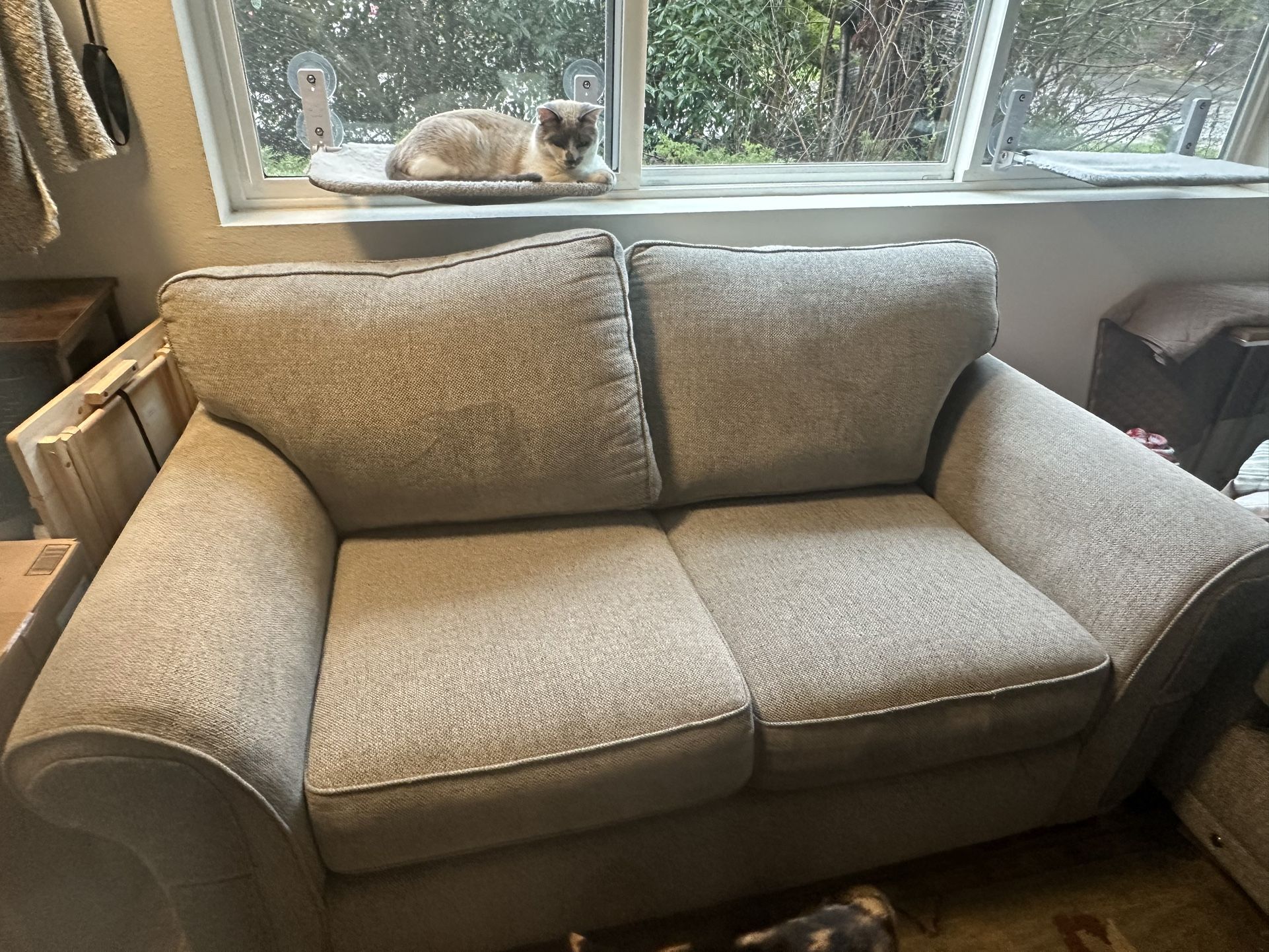 Grey Loveseat