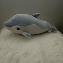 Cute Blue Dolphin Plush