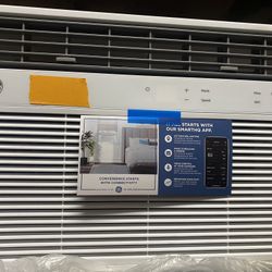 10,000 BTU 115-Volt Smart Window Air Conditioner for 450 sq ft Rooms with WiFi and Remote in White, ENERGY STAR