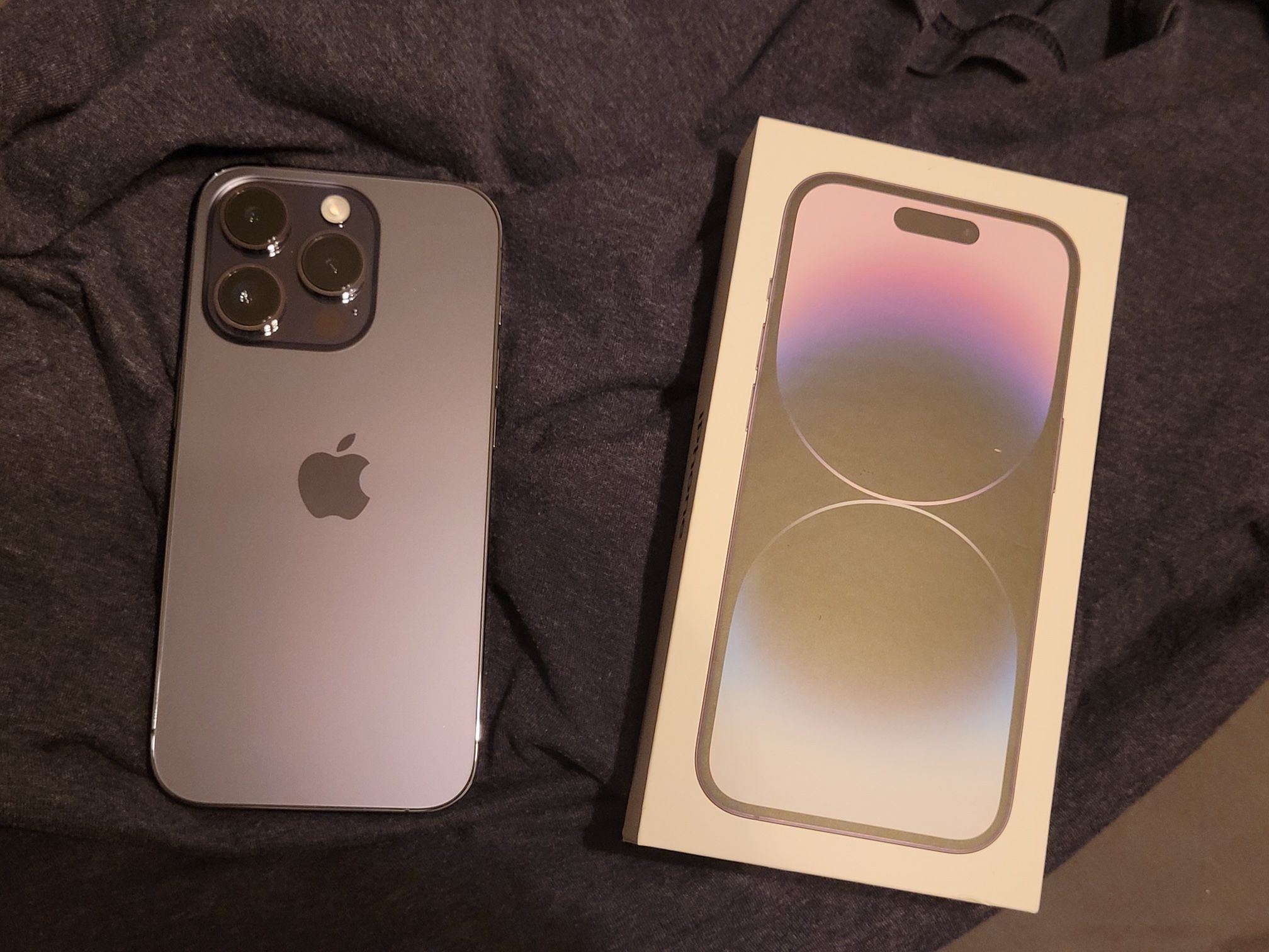 Clean iPhone 14 Pro 128 GB Factory Unlocked Deep Purple
