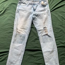 Women’s Old Navy Straight Jeans Size 16 Light Wash 