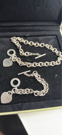 Tiffany and Co bracelet and necklace