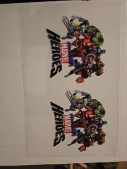 Marvel Heroes UV Sticker