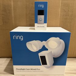 Brand New Ring Floodlight Camera With Doorbell