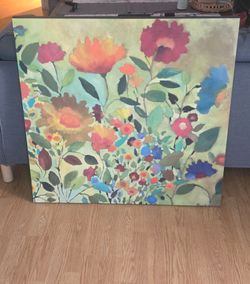 Large Floral Canvas Wall Art