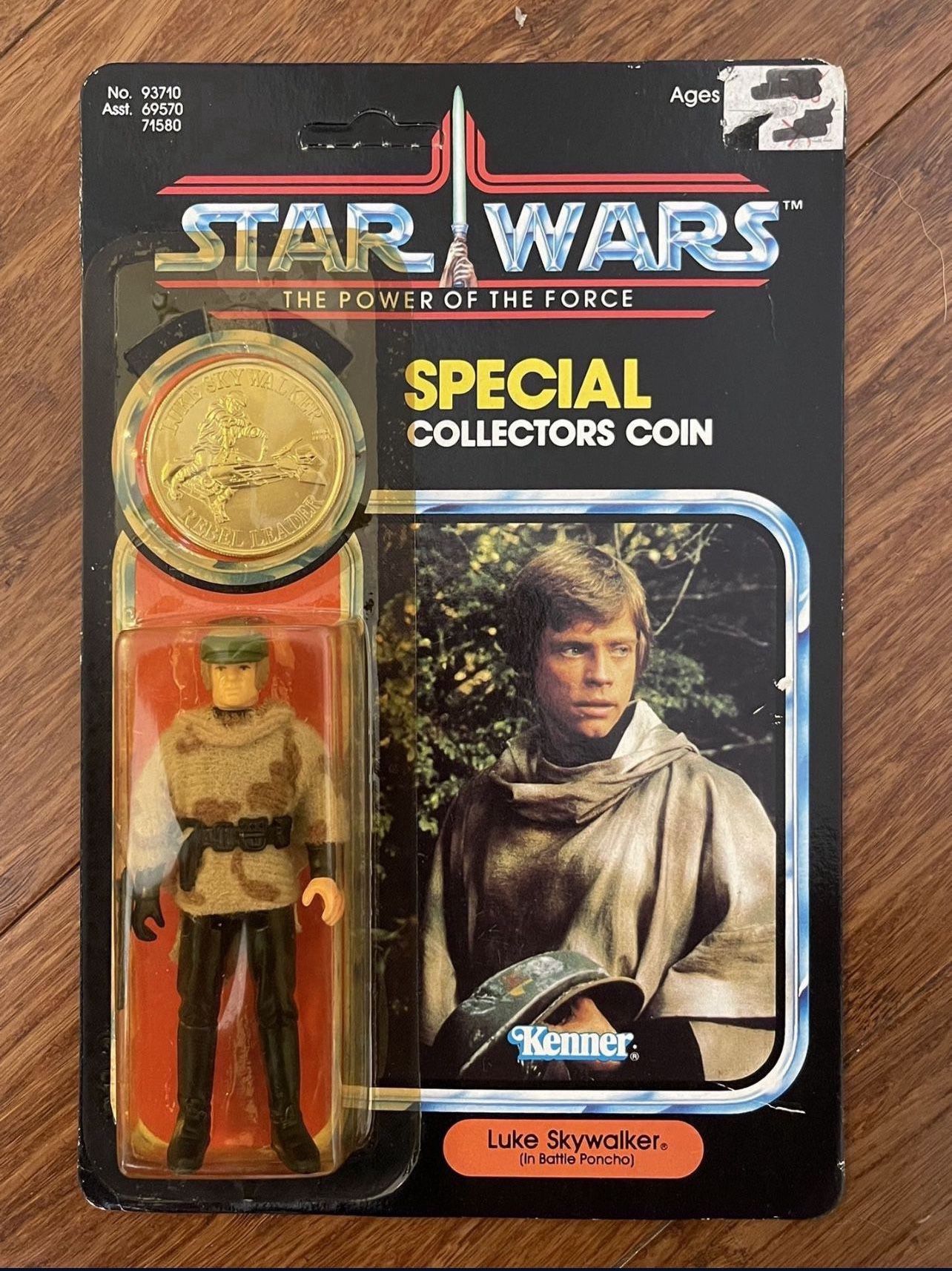 Vintage Star Wars Kenner POTF Luke Endor MOC Toys