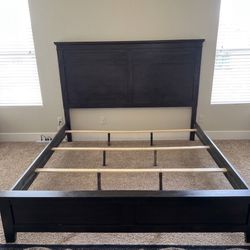 Espresso King Size Bed Frame 