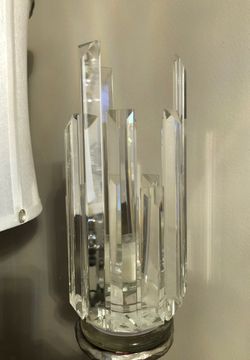 Heavy crystal candelabra
